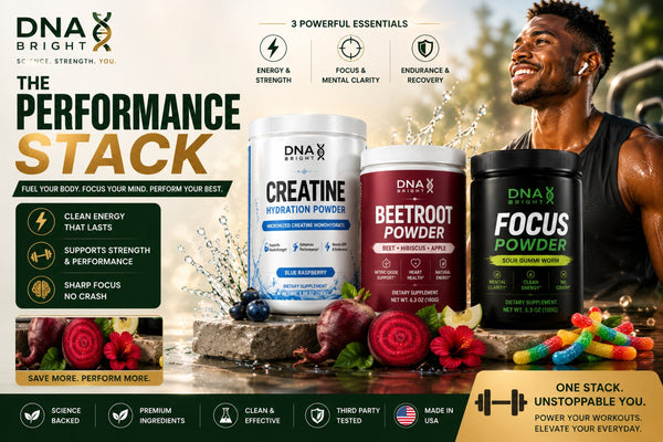 The Performance Stack | Creatine + Beetroot Powder + Focus Powder